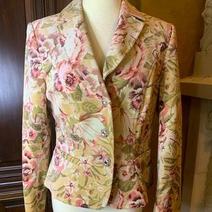 Georgiou Studio Vintage Floral velvet jacket